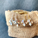 E174. Swarovski crystal earrings for your bridesmaids, bridal earrings