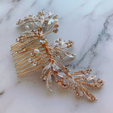 Blush pink rose gold bridal comb hair accessories Bridal hair accessories Blush pink hair pieces