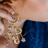 E127. celestial star earrings for boho wedding elopement shoot.