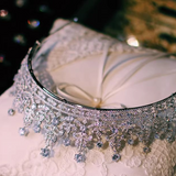 baroque bridal crown, elegant wedding tiara, royal tiara replica, royal queen crown, bridal tiara. zircon tiara.