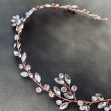 crystal hair vine for bride, rose gold hair vine, wedding headpiece, rhinestone hair vine, Wedding bridal Headpiece, bridal hair accessories