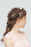 rose gold bridal hair pins for bride, bride bridesmaid wedding hairpiece,