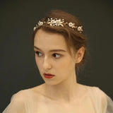 boho clay floras bridal hairpiece for weddings, daisy flower hairpiece headband, white floras hair vine