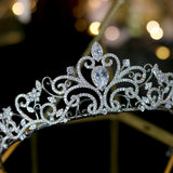 Bridal Tiara Crystal Heart Tiara Swarovski Bridal Tiara, Crystal Wedding Crown, Rhinestone Tiara, Wedding Tiara, Diamante Crown