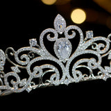 Bridal Tiara Crystal Heart Tiara Swarovski Bridal Tiara, Crystal Wedding Crown, Rhinestone Tiara, Wedding Tiara, Diamante Crown