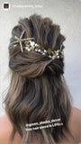 Vintage brass starfish hair vine hair clip, Starfish headpiece Beach wedding hair accessories , Mermaid hairpiece Beach headpiece