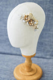 vintage brass hair combs headband bridal hairpiece, boho romantic brass hairpiece