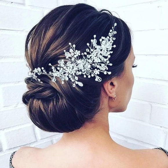 bridal hair vine wedding hair vine bridal hairpiece wedding headband wedding hair  accessories crystal bridal hair vine bridal headband