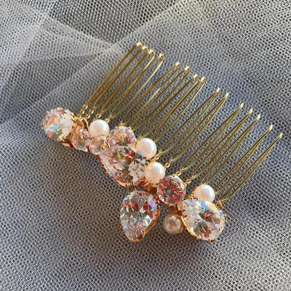 bridal rhinestone hair comb for wedding, crystal hair comb, rhinestone hairpins
