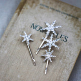 Crystal rhinestone Star celestial Hair Pins hair clips, boho bridal hair pins, gold and silver Crystal star hair accessories