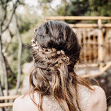 Wedding Bridal boho Leaf Hair vine, gold leaf hair vine, silver leaf hair vine, boho bridal headpiece