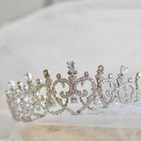 bridal tiara rhinestone crown tiara, european design, silver tiara，princess bridal wedding tiara crown, bridal headpiece