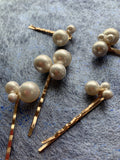 pearls headpiece for wedding bride, bridal pearl hair pins, pearl Headpiece, elegant pearl hair combs