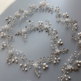 Bridal long Hair Vine for thicker fuller hair Hair Vine Wedding Hair Wreath Bridal Headpiece Wedding Headpiece Bridal Pearl Vine