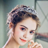 bridal tiara rhinestone crown, princess bridal wedding tiara crown, bridal headpiece, bridal tiara, princess crown