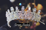 luxury royal rhinestone crown tiara, rhinestone wedding tiara crown, best crown for your big day