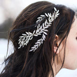silver crystal wedding bridal hairpiece , hair comb for wedding, cheap crystal hair vine