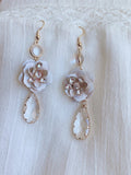 S166. sakura rose gold bridal hair comb/hair vine/ hairpins/ earrings for wedding