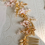 V125. bridal hairpiece, back comb accessory for wedding