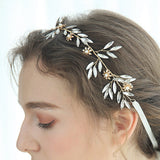 V117. opal moonstone hair vine