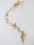 rose gold hair vine boho hairpiece weding bridal hair accessory