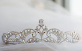 T165. royal wedding bridal tiara rhinestone crown