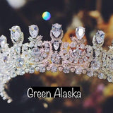 luxury royal rhinestone crown tiara, rhinestone wedding tiara crown, best crown for your big day