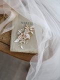 rose gold hair comb boho hairpiece weding bride hair accessory