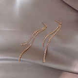 dangling chain drop earring bridal earrings, gift for bridesmaids