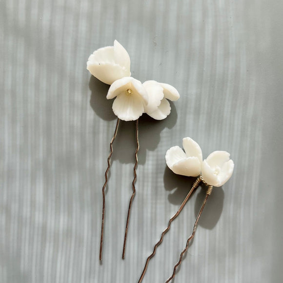 P197. Floral wedding hair pins