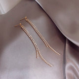 dangling chain drop earring bridal earrings, gift for bridesmaids