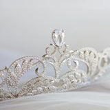 bridal tiara rhinestone crown, princess bridal wedding tiara crown, bridal headpiece, bridal tiara, princess crown