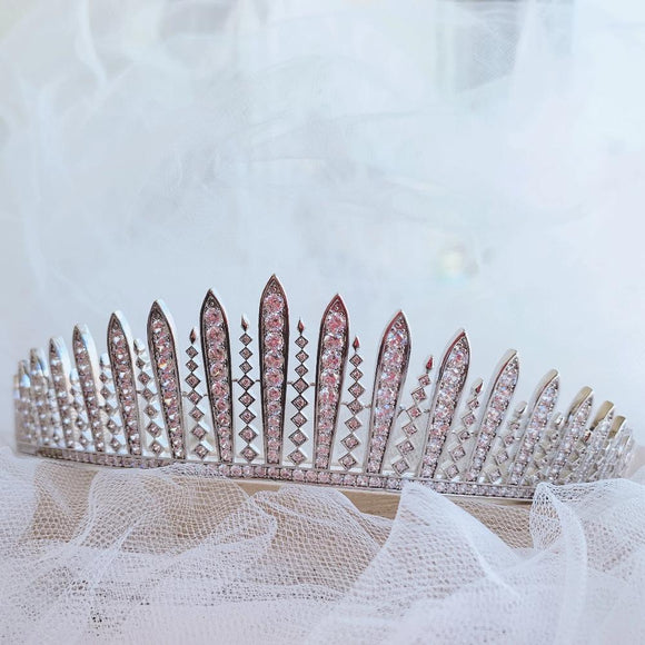 Bridal Tiara Crystal Tiara - FRINGE TIARA, Swarovski Bridal Tiara, Crystal Wedding Crown, Rhinestone Tiara, Wedding Tiara, Diamante Crown