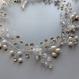 Bridal long Hair Vine for thicker fuller hair Hair Vine Wedding Hair Wreath Bridal Headpiece Wedding Headpiece Bridal Pearl Vine