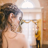 E127. celestial star earrings for boho wedding elopement shoot.