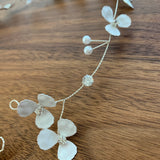 V194. white little flower bridal hairpiece hair vine hair pins